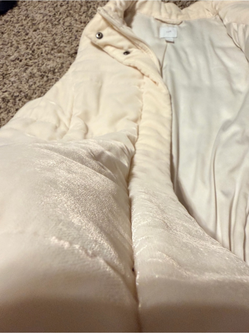 J. Jill Soft Cream Quilted Vest - Picture 4 of 5